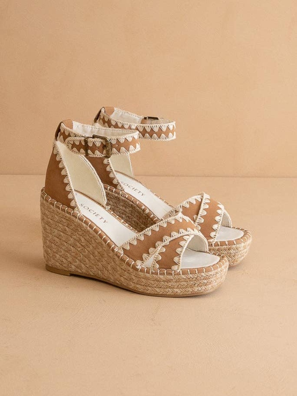 Essie Tan Espadrille Wedges